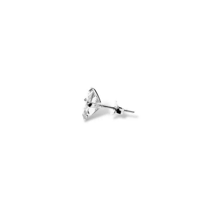 Pendientes Zirconita Cuadrado Plata de Ley - Imagen 4