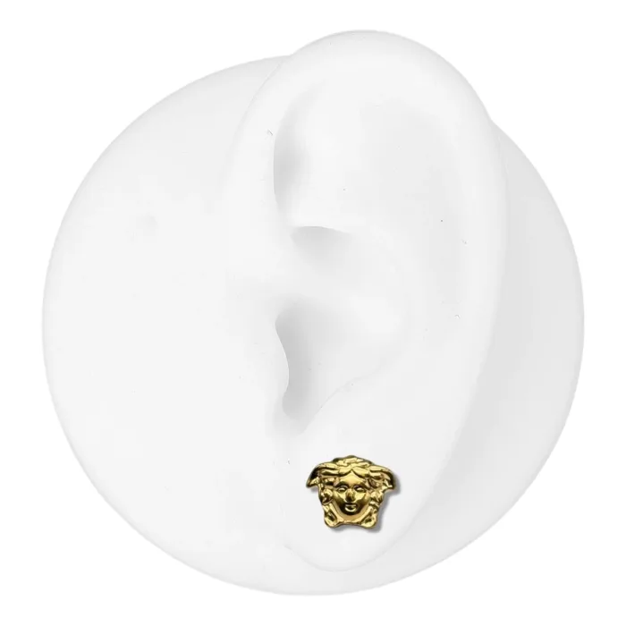 Pendientes Acero Medusa Cara - Imagen 3