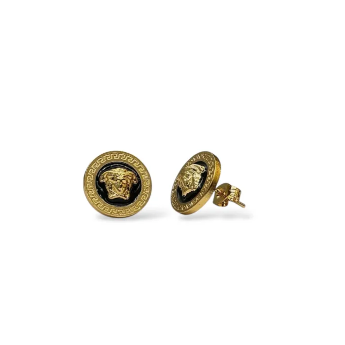 Pendientes Acero Medusa Circulo - Imagen 2
