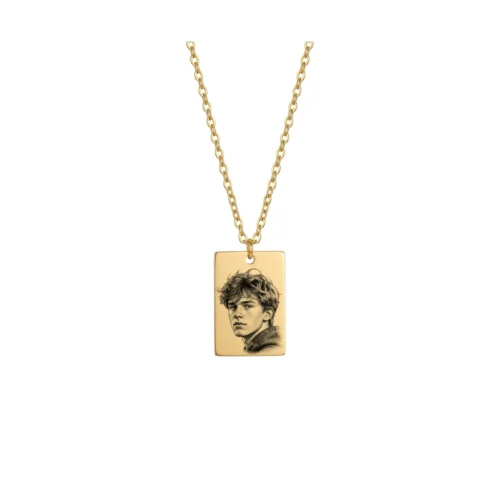 Collar Etiqueta Rectangular Grabable