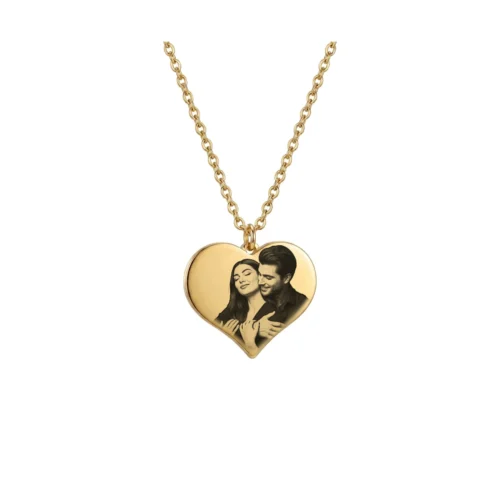Corazón con zirconita grabable